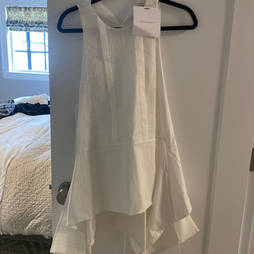 MinjuKim white sleeveless top, NWT